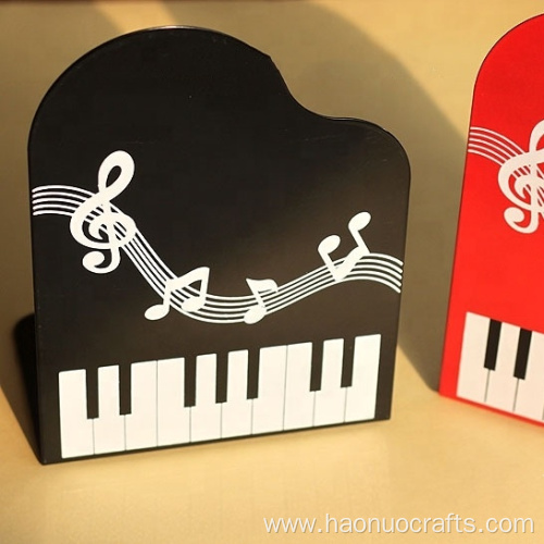 Musical notes piano treble violin bookend children's gift